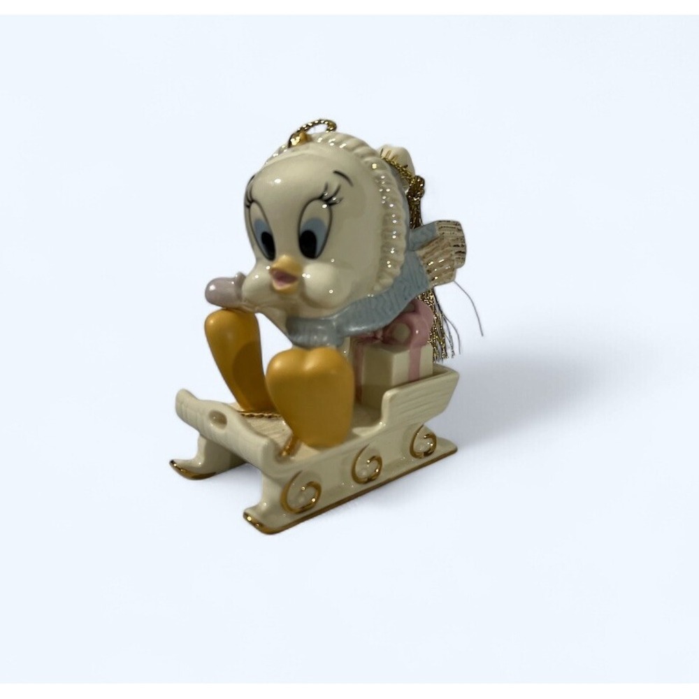 LENOX A Tweety Delivery Bird Warner Bros. Porcelain Christmas Ornament